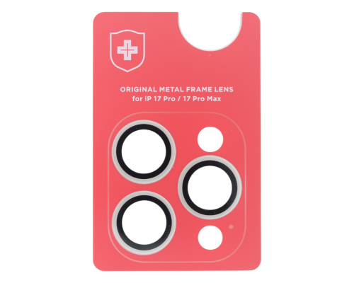 Захисне скло камери +NEU Chatel Metal Frame для Apple iPhone 17 Pro, 17 Pro Max transparent PLS-00-00154989