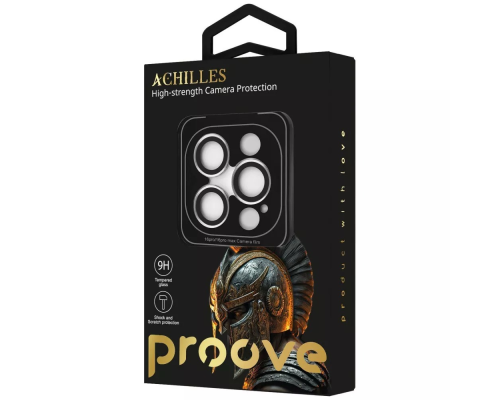 Захисне скло камери Proove Achilles для Apple iPhone 16 Pro, 16 Pro Max white titanium PLS-00-00158418