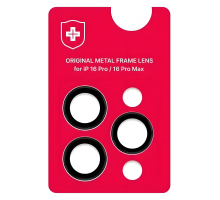 Захисне скло камери +NEU Chatel Metal Frame для Apple iPhone 16 Pro, 16 Pro Max black PLS-00-00154983
