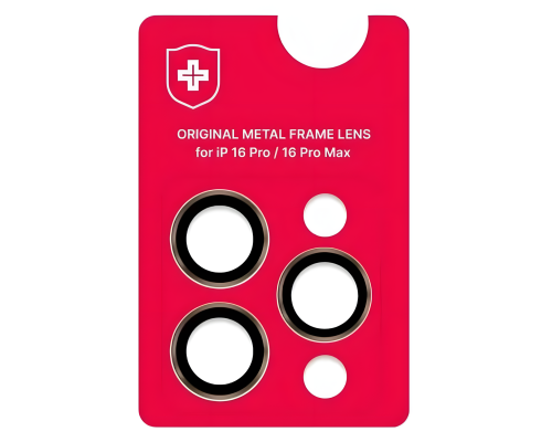 Захисне скло камери +NEU Chatel Metal Frame для Apple iPhone 16 Pro, 16 Pro Max gold PLS-00-00154984