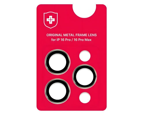 Захисне скло камери +NEU Chatel Metal Frame для Apple iPhone 16 Pro, 16 Pro Max natural PLS-00-00154985