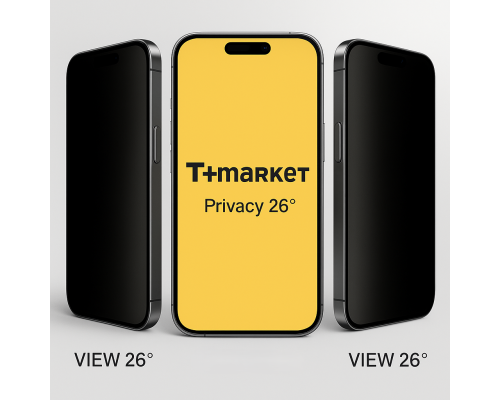 Захисне скло 5S UHD Privacy 26° для iPhone 17 Pro Max Full Glue black PLS-00-00145732