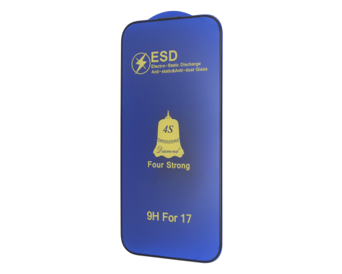 Захисне скло 4S ESD Antistatic для Apple iPhone 17 Full Glue black PLS-00-00145725