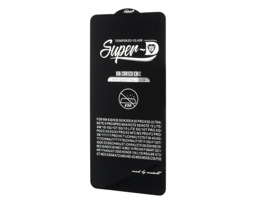 Захисне скло MIETUBL Super D ESD Xiaomi Redmi Note 9 Pro black PLS-00-00146797