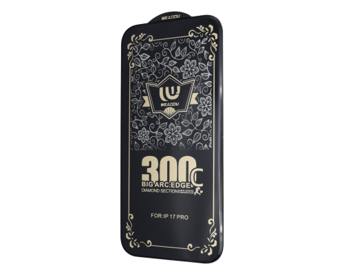 Захисне скло WEADDU 300C ESD Apple iPhone 17 Pro 4D black PLS-00-00145795