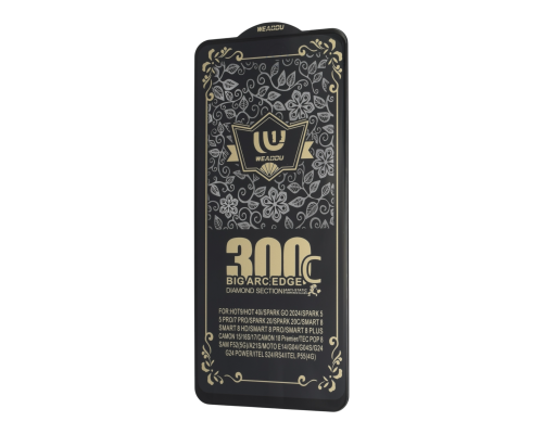 Захисне скло WEADDU 300C ESD Tecno Spark Go 2024 4D black PLS-00-00139955