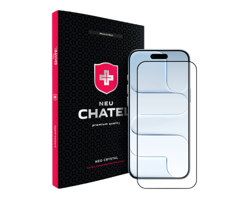 Захисне скло +NEU Chatel Corning Gorilla Glass для Apple iPhone 17 Air Black PLS-00-00151979