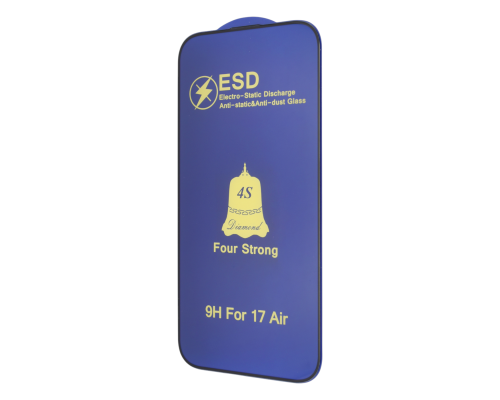 Захисне скло 4S ESD Antistatic для Apple iPhone 17 Air Full Glue black PLS-00-00145726