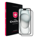 Захисне скло +NEU Chatel Corning Gorilla Glass для Apple iPhone 15, 16 Black PLS-00-00151981