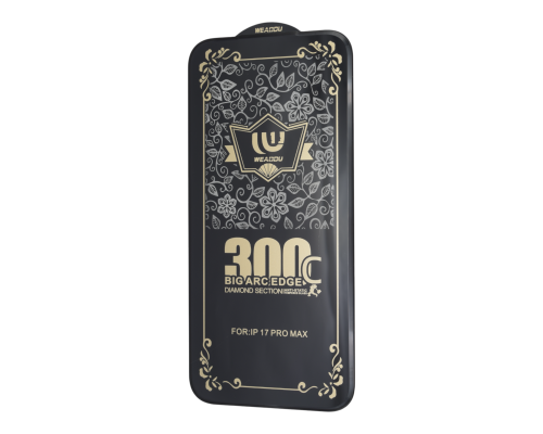 Захисне скло WEADDU 300C ESD Apple iPhone 17 Pro Max 4D black PLS-00-00145797
