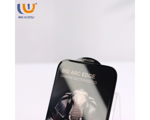 Захисне скло WEADDU Diamond Apple iPhone 17 Pro 4D black PLS-00-00156185