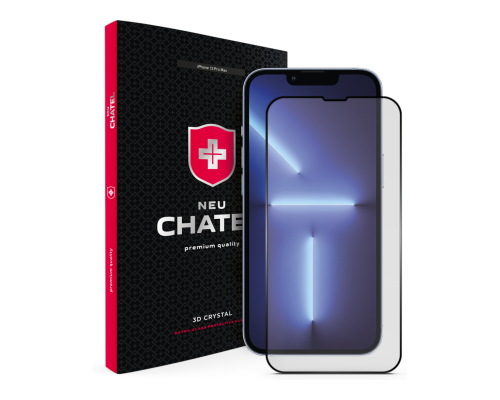 Захисне скло +NEU Chatel Corning Gorilla Glass для Apple iPhone 13 Pro Max, 14 Plus Black PLS-00-00152125