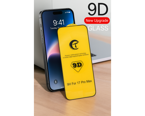 Захисне скло CT 9D для Apple iPhone 17 Air Full Glue black PLS-00-00145734