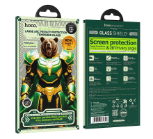 Захисне скло Privacy Hoco Bear Shield Apple iPhone 14 Pro black PLS-00-00157959