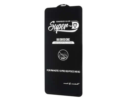 Захисне скло MIETUBL Super D ESD Xiaomi Poco X6 Pro 5G black PLS-00-00146783