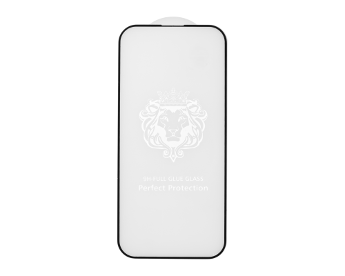 Захисне скло Lion для Apple iPhone 16 Pro, 17, 17 Pro Full Glue (0.3мм 2.5D) black PLS-00-00150353