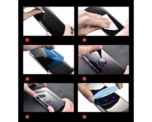 Захисне скло UV для Huawei Mate 20 Pro (0.3мм 3D) clear з UV клеєм і лампою PLS-00-00024116