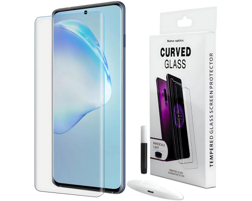 Захисне скло UV для Huawei Mate 20 Pro (0.3мм 3D) clear з UV клеєм і лампою PLS-00-00024116
