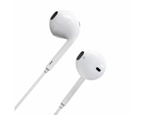 Навушники BOROFONE BM30 Original series wire control earphones with mic White