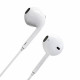 Навушники BOROFONE BM30 Original series wire control earphones with mic White