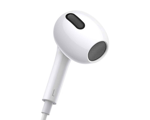 Навушники Baseus Encok 3.5mm lateral in-ear Wired Earphone H17 White