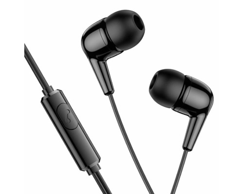 Навушники HOCO M97 Enjoy universal earphones with mic Black