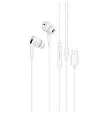 Навушники BOROFONE BM80 Pro Elegant Type-C wire-controlled digital earphones with microphone White