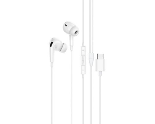 Навушники BOROFONE BM80 Pro Elegant Type-C wire-controlled digital earphones with microphone White