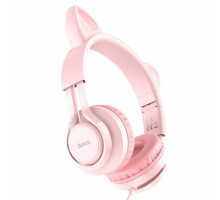 Навушники HOCO W36 Cat ear headphones with mic Pink