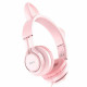 Навушники HOCO W36 Cat ear headphones with mic Pink