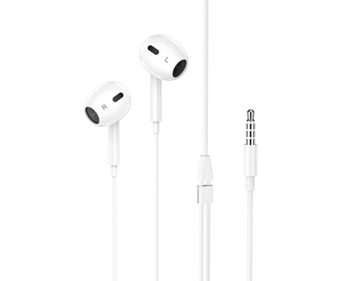 Навушники HOCO M1 Max crystal earphones with mic White