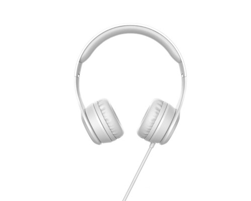 Навушники HOCO W21 Graceful charm wire control headphones Gray