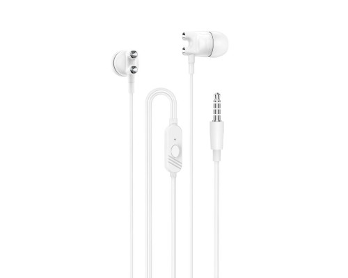 Навушники BOROFONE BM72 Majestic universal earphones with microphone White