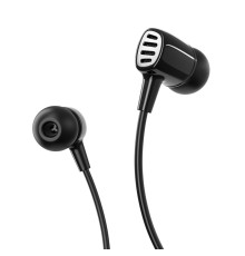 Навушники BOROFONE BM43 Remy universal earphones with mic Black