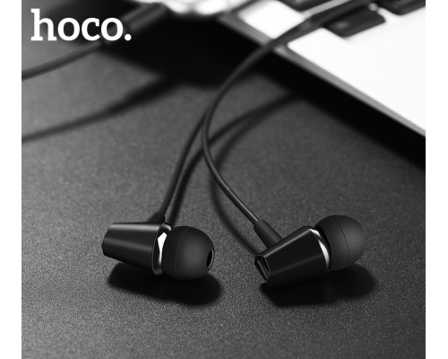 Навушники HOCO M34 honor music universal earphones with microphone Black