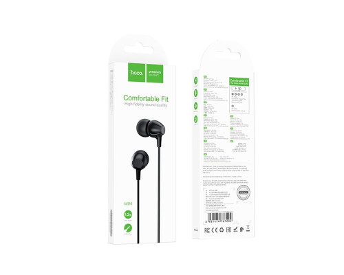 Навушники HOCO M94 universal earphones with microphone Black