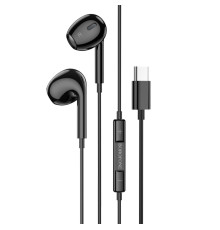 Навушники BOROFONE BM80 Max Gorgeous Type-C wire-controlled digital earphones with microphone Black