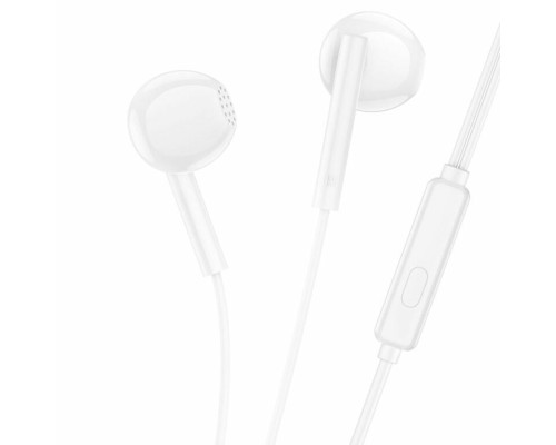 Навушники BOROFONE BM76 Ocean universal earphones with microphone White