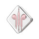 Навушники HOCO M55 Memory sound wire control earphones with mic Pink