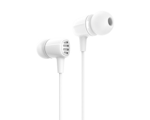 Навушники BOROFONE BM43 Remy universal earphones with mic White