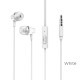 Навушники BOROFONE BM21 Graceful universal earphones with mic White