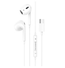 Навушники BOROFONE BM80 Max Gorgeous Type-C wire-controlled digital earphones with microphone White