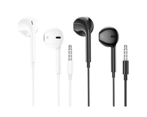 Навушники HOCO M101 Crystal joy wire-controlled earphones with microphone Black