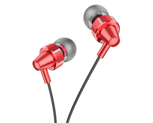 Навушники HOCO M90 Delight wire-controlled earphones with microphone Aurora Red