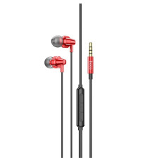 Навушники HOCO M90 Delight wire-controlled earphones with microphone Aurora Red