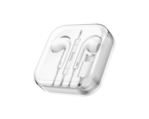 Навушники HOCO M1 Max crystal earphones for Type-C with mic White