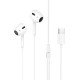 Навушники HOCO M1 Max crystal earphones for Type-C with mic White