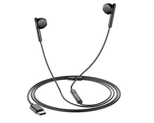 Навушники HOCO M93 Type-C Joy wire-controlled digital earphones with microphone Black