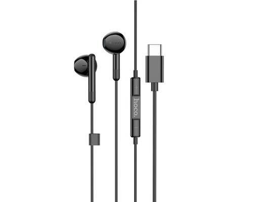 Навушники HOCO M93 Type-C Joy wire-controlled digital earphones with microphone Black