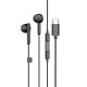 Навушники HOCO M93 Type-C Joy wire-controlled digital earphones with microphone Black